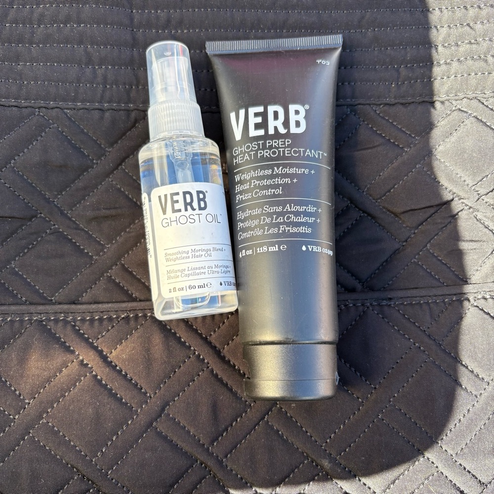 Verb brand Ghost Prep & ghost oil heat protectant for hair